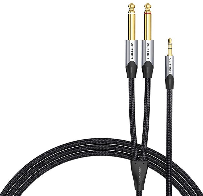 Kabel audio mini jack 3.5mm do 2x jack 6.35mm męski Vention BARHL 10m 1