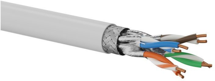 XXX_Assmann (Digitus) Kabel S/FTP kat.6A, sieciowy, skrętka, LSOH, Dca 4x2x23 AWG, 10Gb/s, gwarancja 10 lat, szary, 500m - (KIS6ALSOH500DQ) 1