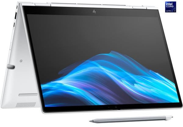 HP EliteBook 8 Flip G1i Notebook AI - Flip-Design - Intel Core Ultra 7 255U - Win 11 Pro - Intel Graphics - 32 GB RAM - 1 TB SSD NVMe - 33.8 cm (13.3") IPS Touchscreen HP SureView 5 1920 x 1200 - Wi-Fi 7, Bluetooth - 5G - Glacier Silver - kbd: Deutsc 1