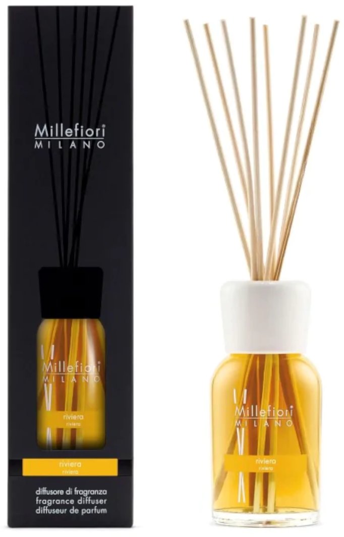 MM MILLEFIORI MILANO Pałeczki zapachowe 100 ml RIVIERA wydajność do 2 miesięcy 1