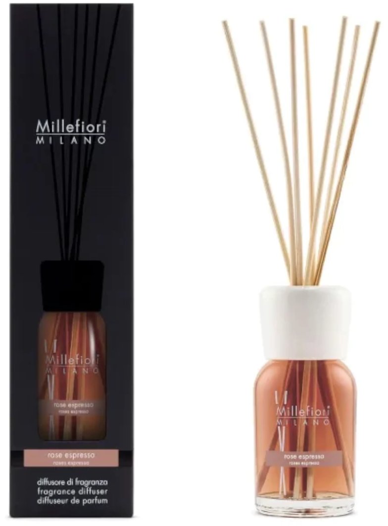 MM MILLEFIORI MILANO Pałeczki zapachowe 100 ml ROSE ESPRESSO wydajność do 2 miesięcy 1