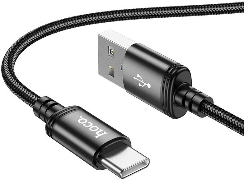 Kabel USB A do USB C Hoco 3A 2 m X89 czarny