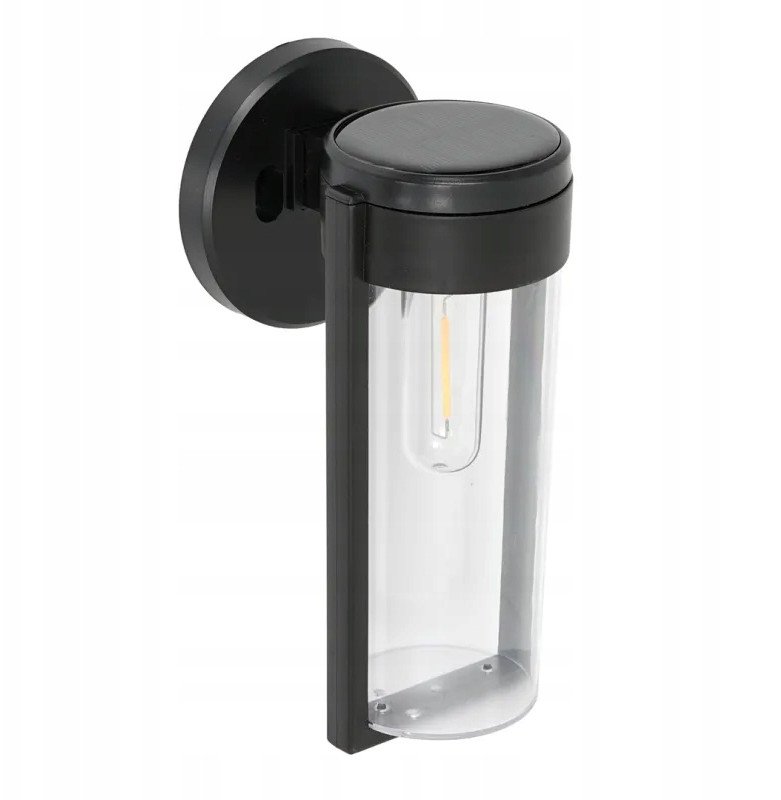 EKO-LIGHT EKO0725 VIVI 3000K IP44 Czarny Kinkiet Solarny 1
