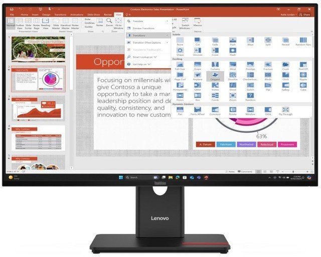 Lenovo ThinkVision T27-40 LED display 68,6 cm (27") 1920 x 1080 px Full HD Czarny 1