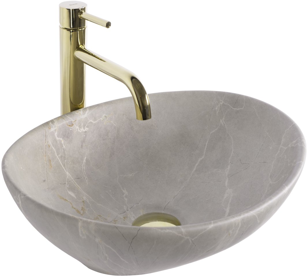 Umywalka nablatowa Rea Sofia Beige Matt 1
