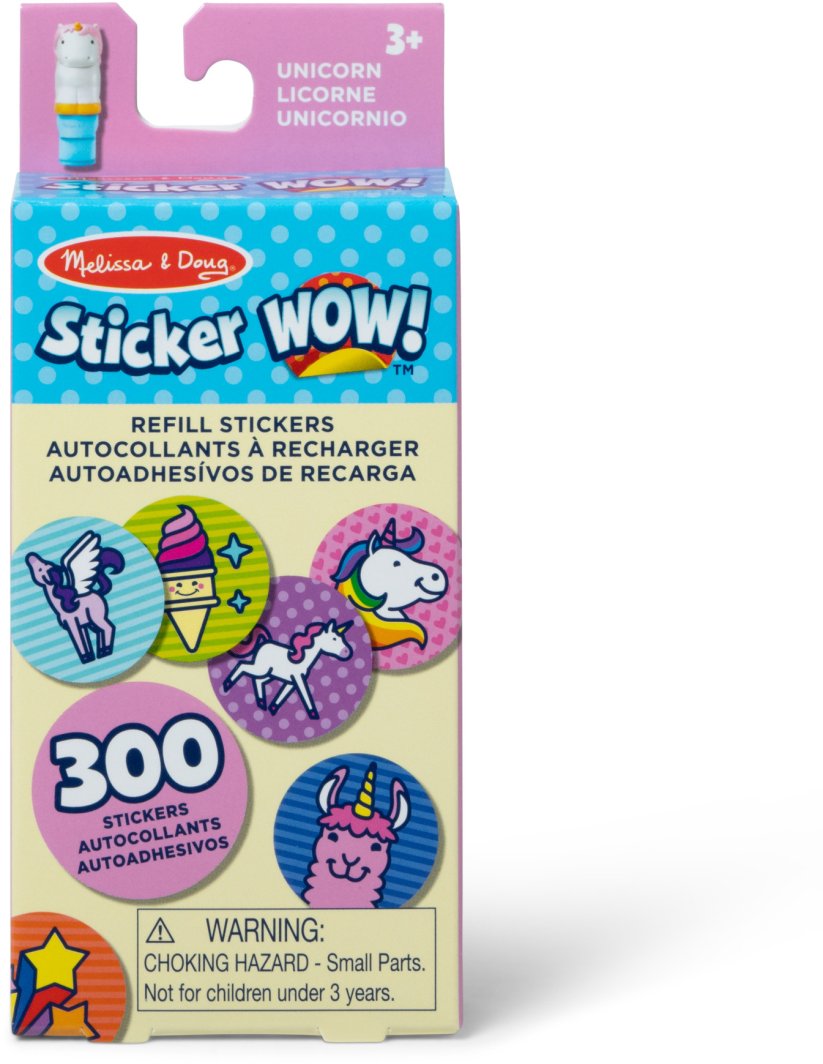 MELISSA Sticker WOW! Zestaw 300 naklejek uzupełniających Jednorożec Unicorn 50203 1