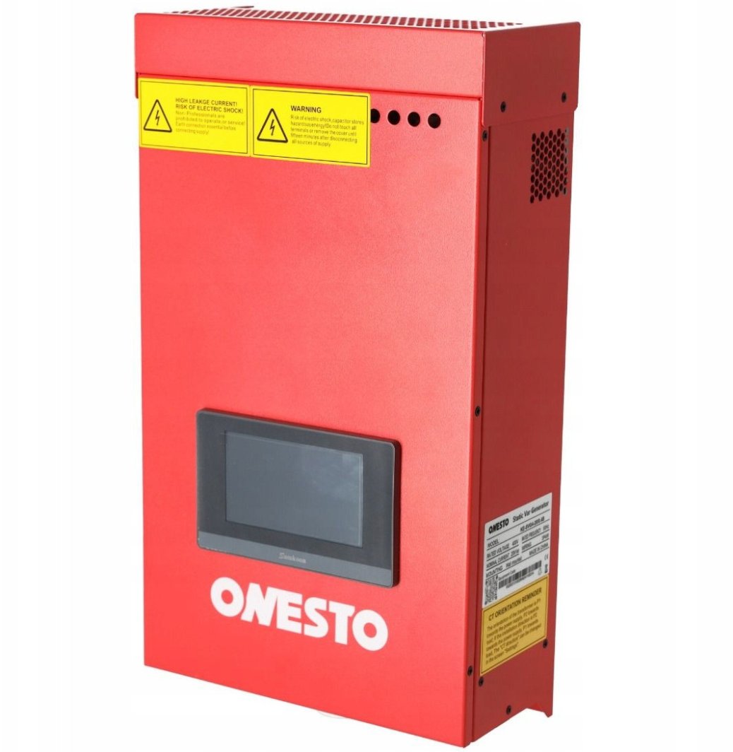 Kompensator mocy biernej SVG ONESTO 1004748 10kvar 400V 3 fazowy KE-SVG4-10/0.4B czarwony 1