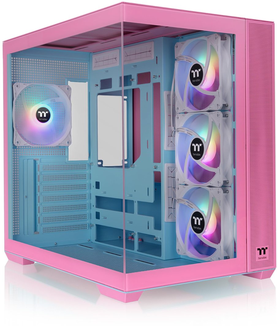 Obudowa Thermaltake View 380 TG różowa (CA-1Z2-00MAWN-00) 1