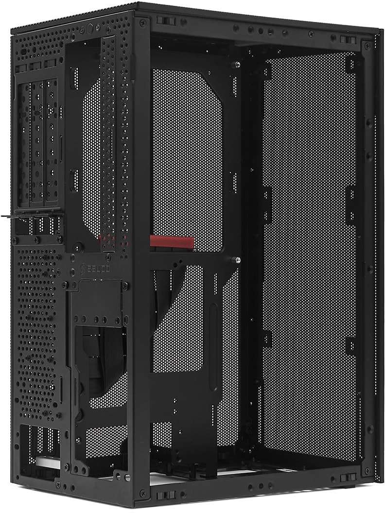 Ssupd Meshroom S PCIE 5.0 Edition PC Gehuse, Mini-Tower, Mini-ITX Gehuse - schwarz 1