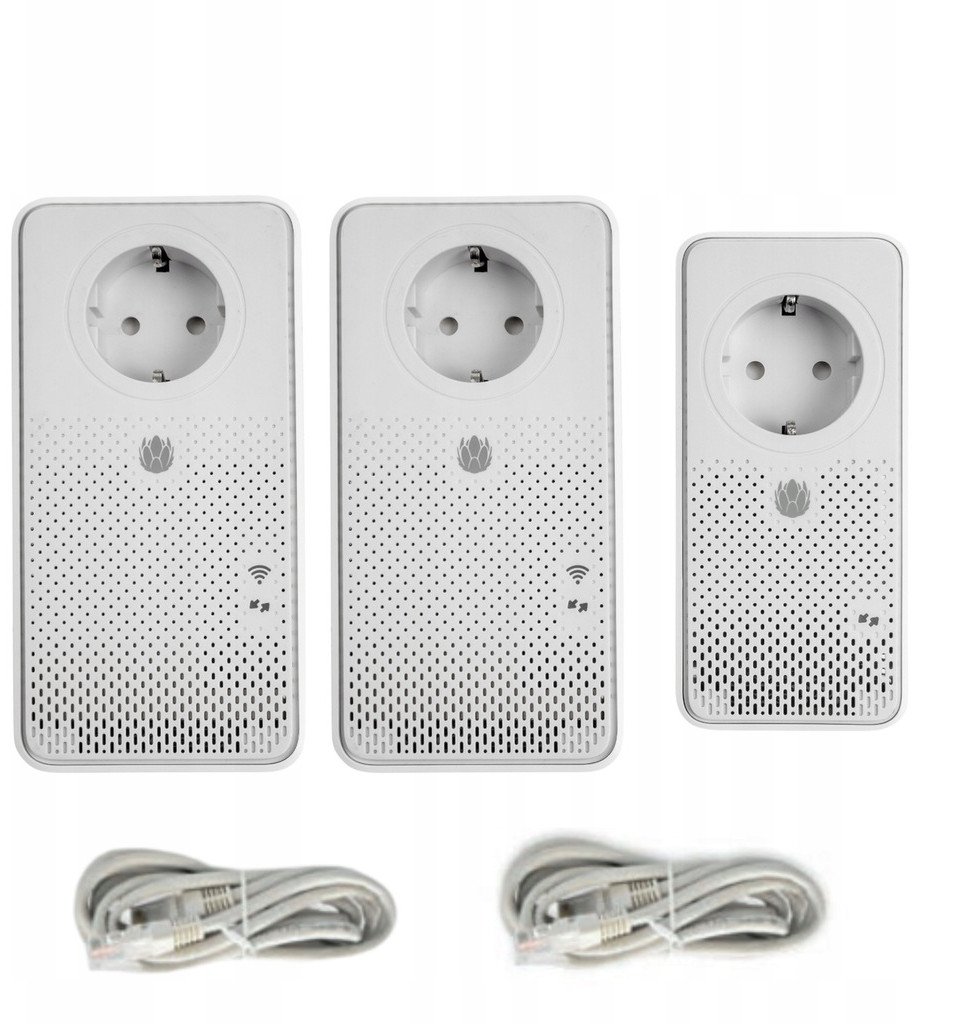 Zestaw 3 wzmacniaczy sygnału WiFi Powerline Internet Booster 1