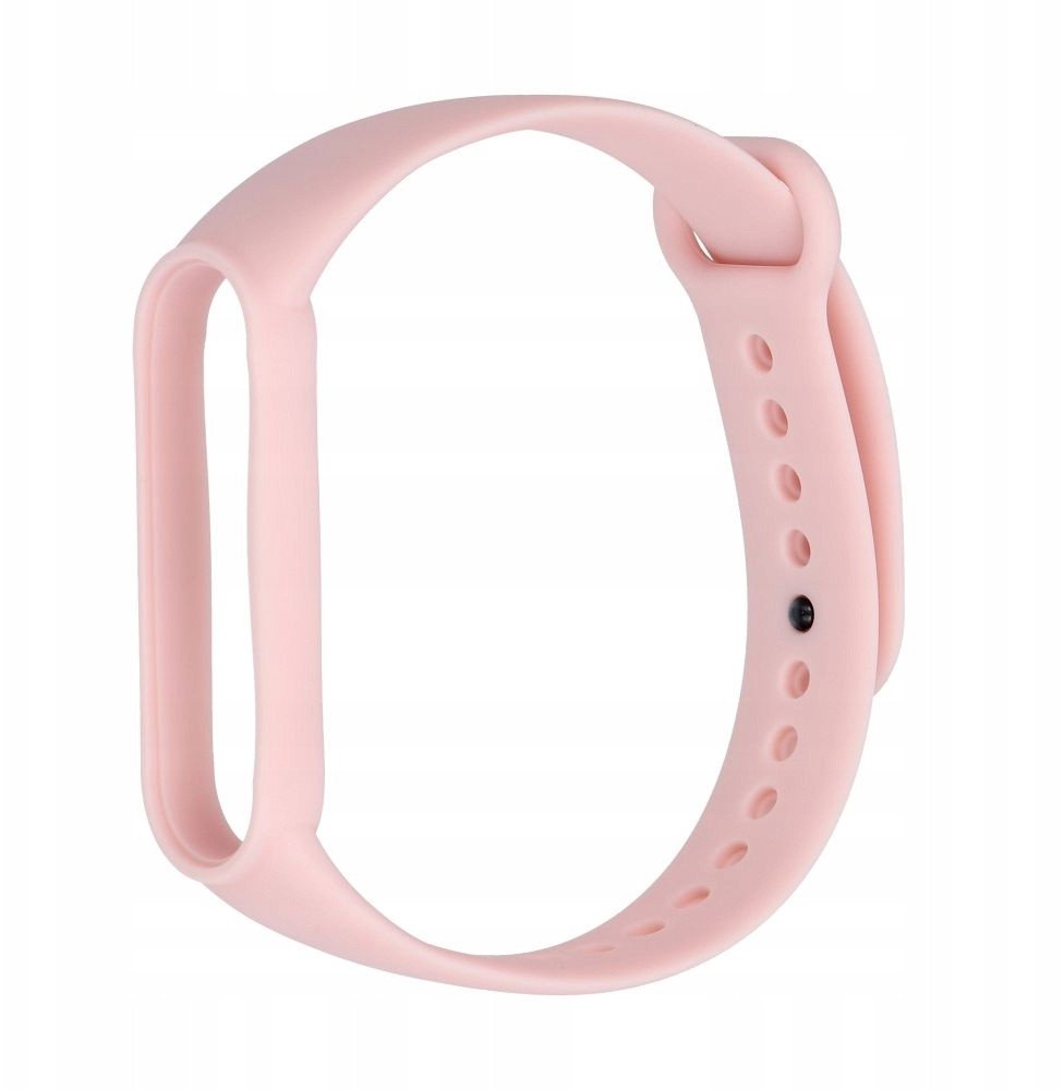 Pasek silikonowy do XIAOMI Mi Band 5 / 6 / 7 różowy (06) 1