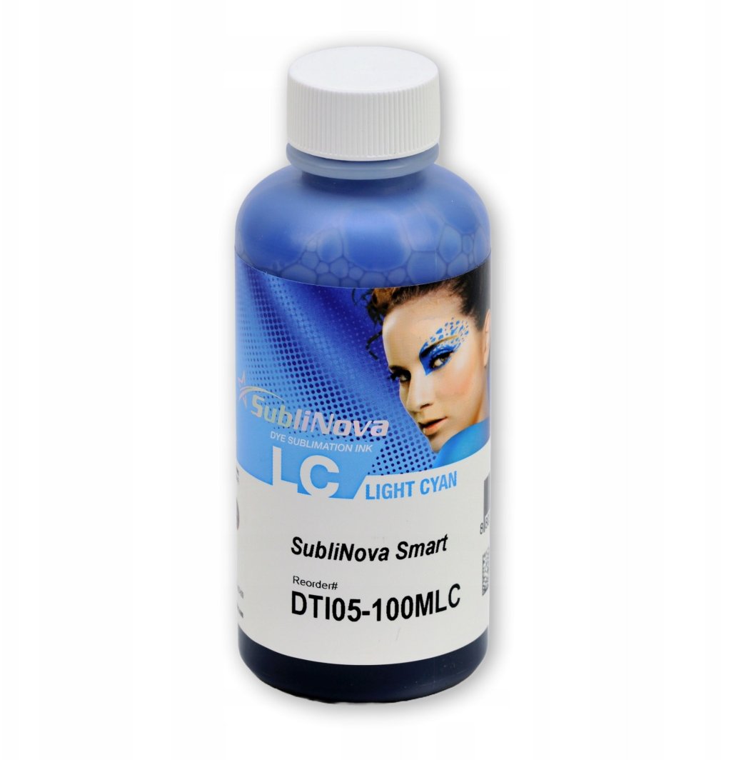 Tusz do sublimacji SUBLINOVA smart - light CYAN - 100 ml 1
