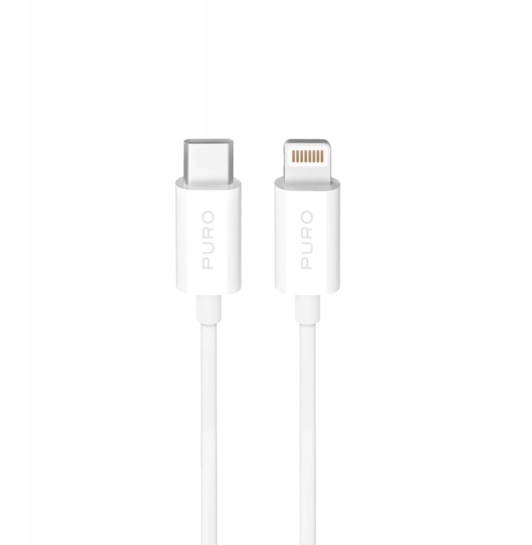 Kabel USB Puro USB-C - Lightning 3 m Biały (8018417498909)
