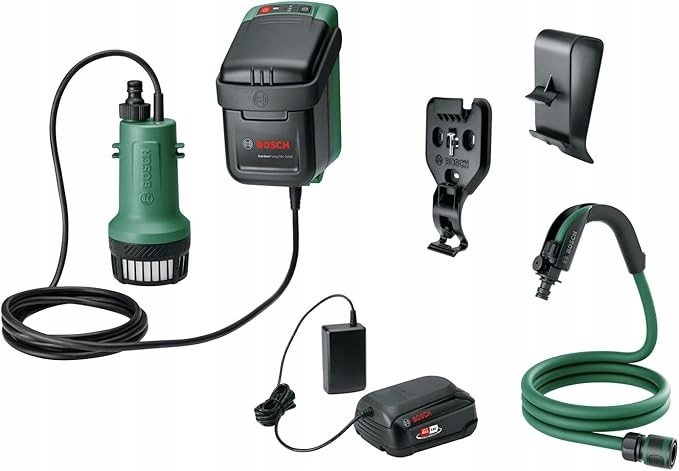 Bosch GardenPump pompa głębinowa 18 V-2000 z akumulatorem 18 V i ładowarką 1