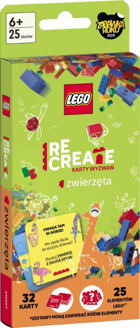 Lego Recreate. Karty Wyzwań. Zwierzęta 1
