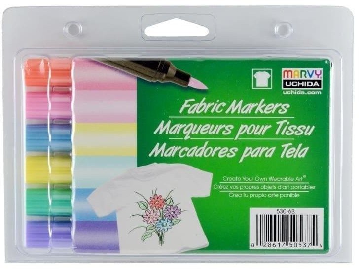 Markery tekstylne Pastel 6 kolorów 1