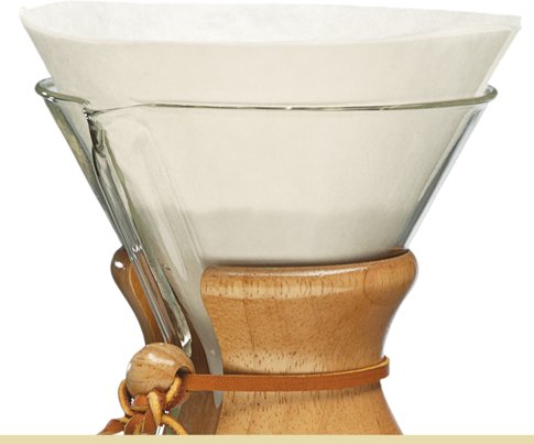 Chemex - Filtry papierowe okrągłe, niezłożone 6, 8, 10 filiżanek 1
