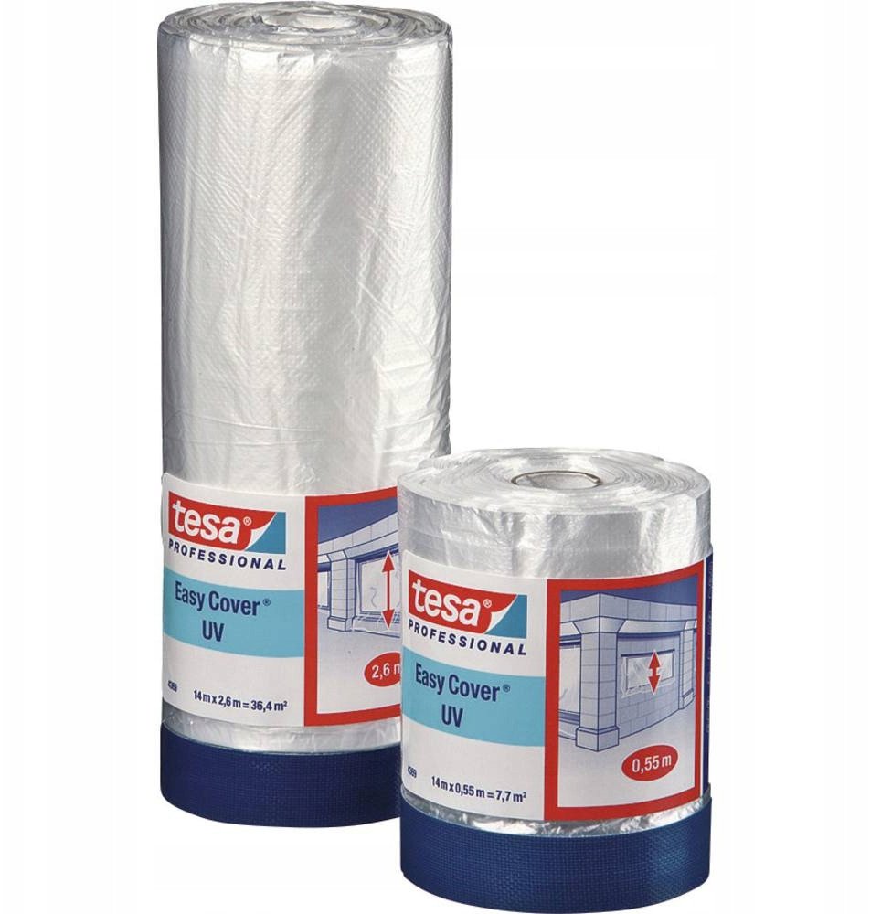 FOLIA OCHRONNA Z TAŚMĄ EASY-COVER/UV/14X550 TESA 1