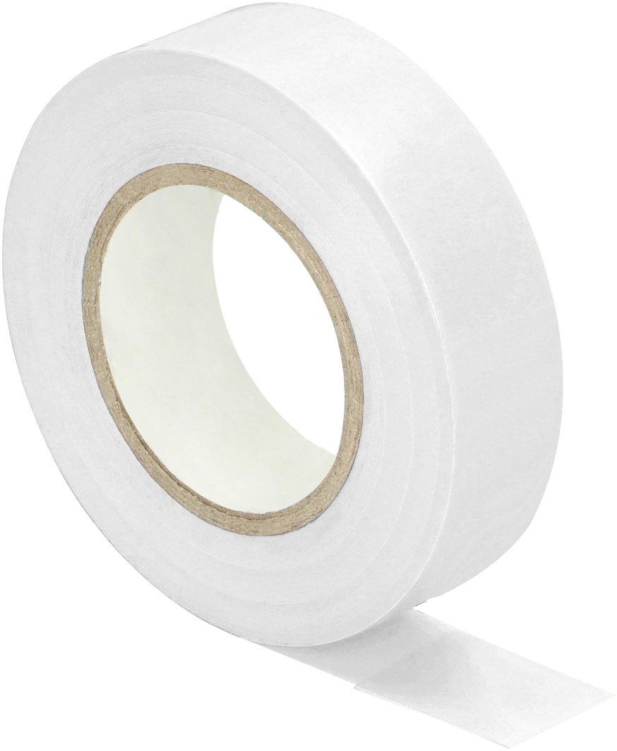 Taśma izolacyjna biała, uniepalniona, szerokość 19mm, grubość 0,13mm, długość 20m 1