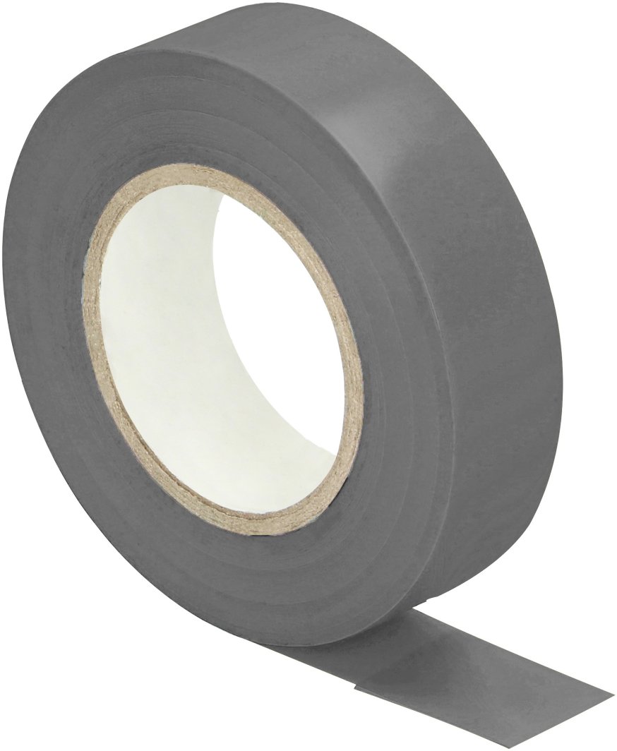 Taśma izolacyjna szara, uniepalniona, szerokość 19mm, grubość 0,13mm, długość 20m 1