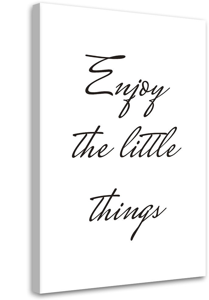 Feeby obraz na płótnie napis ciesz się z małych rzeczy 70x100 large 1