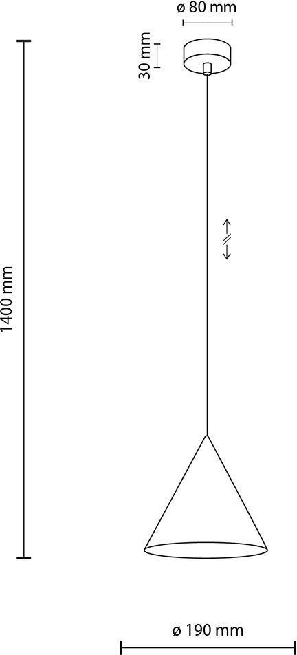 Lampa wisząca CONO ORANGE 10075 TK Lighting 1