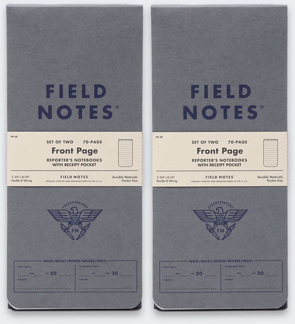 Notes Dziennikarski Field Notes Front Page Linie 1