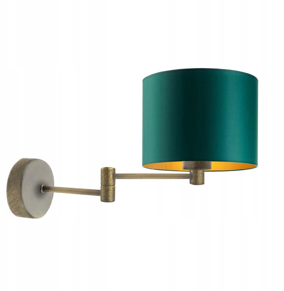 Kinkiet na wysięgniku BRAGE GOLD lampa do czytania regulowana LED z abażurem MIX KOLORÓW