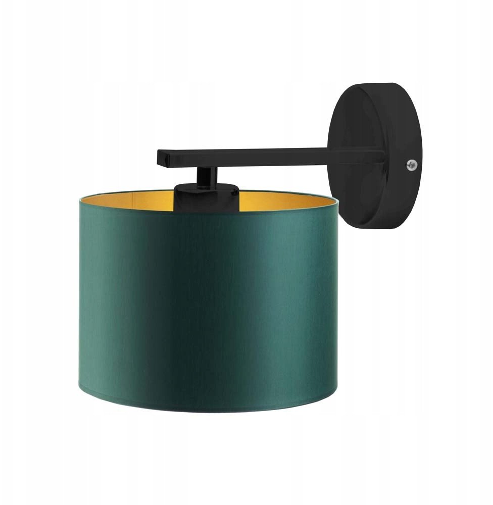 Czarny kinkiet do salonu LED glamour LUANDA GOLD