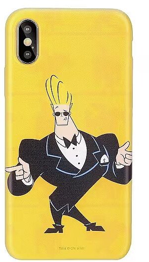 Cartoon Network Johnny Bravo Silicone Case for Apple iPhone 5 / 5S / SE Smoking 1