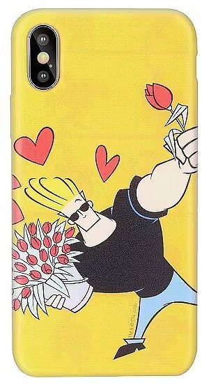 Cartoon Network Johnny Bravo Silicone Case for Apple iPhone 5 / 5S / SE Love 1