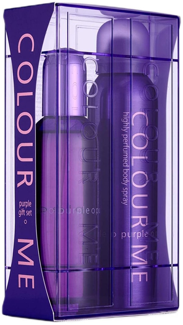 Milton Lloyd Colour Me Purple Zestaw woda perfumowana spray 100ml + perfumowany spray do ciała 150ml 1