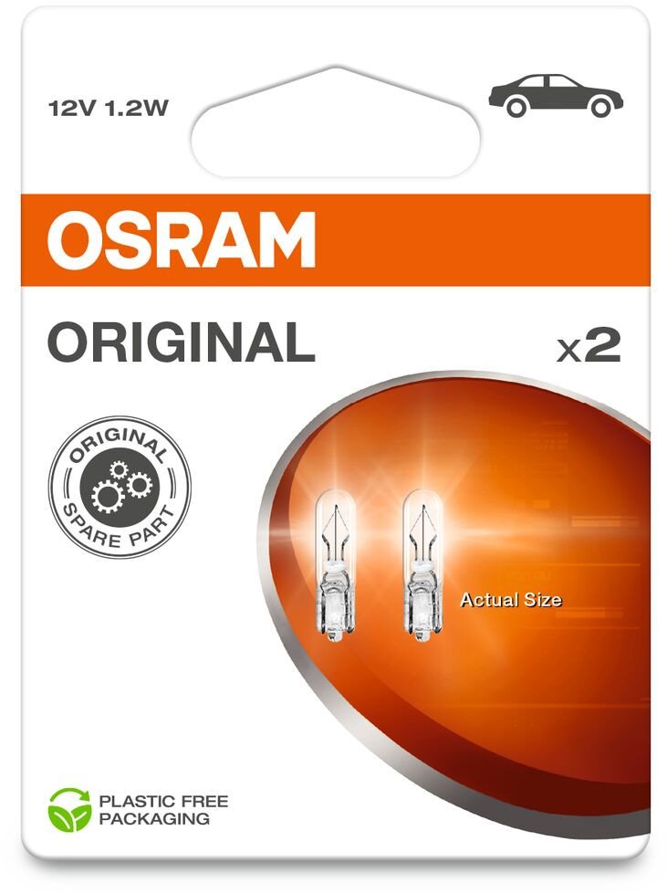 CAR LIGHT 2721-02B 1.2W 12V W2X4.6D 1