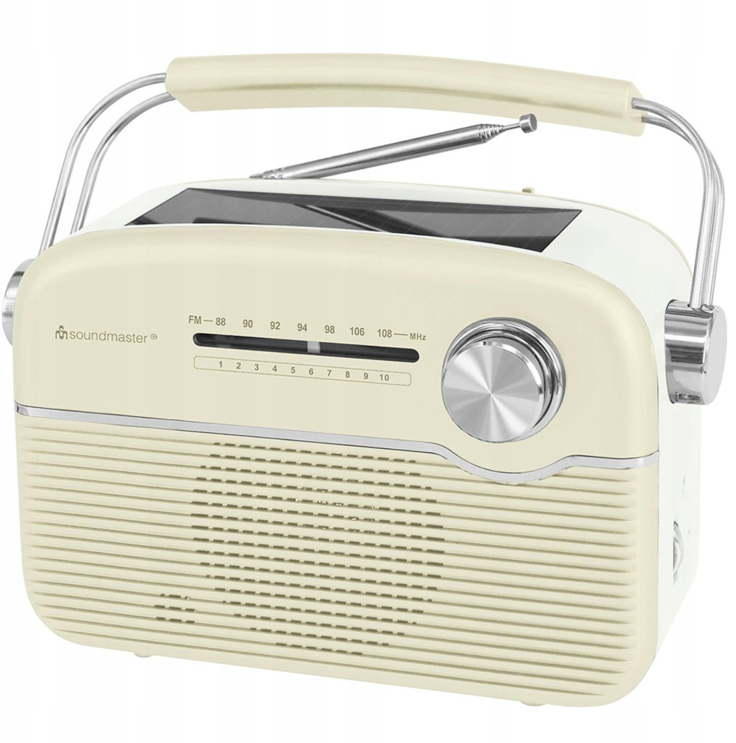 RADIO FM SOUNDMASTER TR480BE z PANELEM SŁONECZNYM O MOCY 0,3Wp, 3W, AKU Li-Ion 1