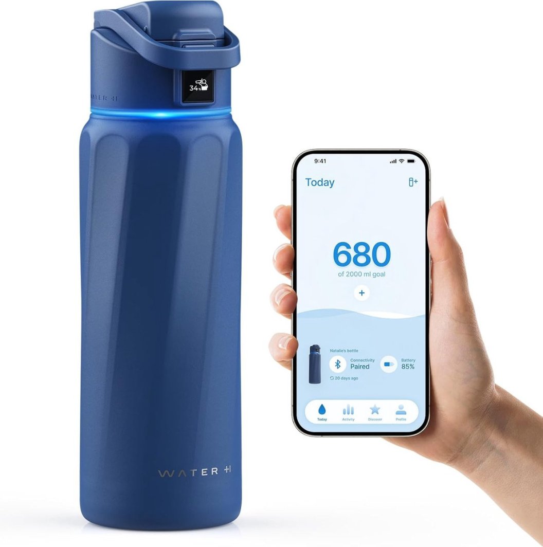 WaterH BOOST Chug Lid smart drinking bottle, 946 ml, blue 1
