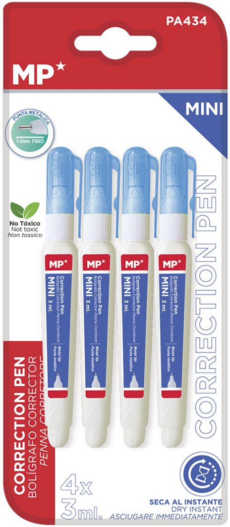 MP Korektor Mini w długopisie  1-2 mm | 3ml | 4szt. 1