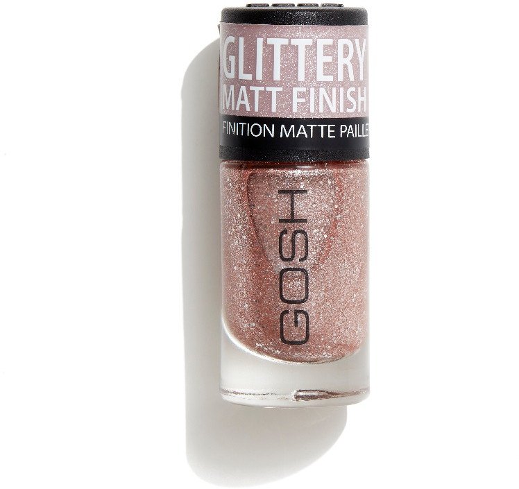 Gosh, Glittery, Matt Finish, Nail Polish, 05, Frosted Rose, 8 ml For Women 1