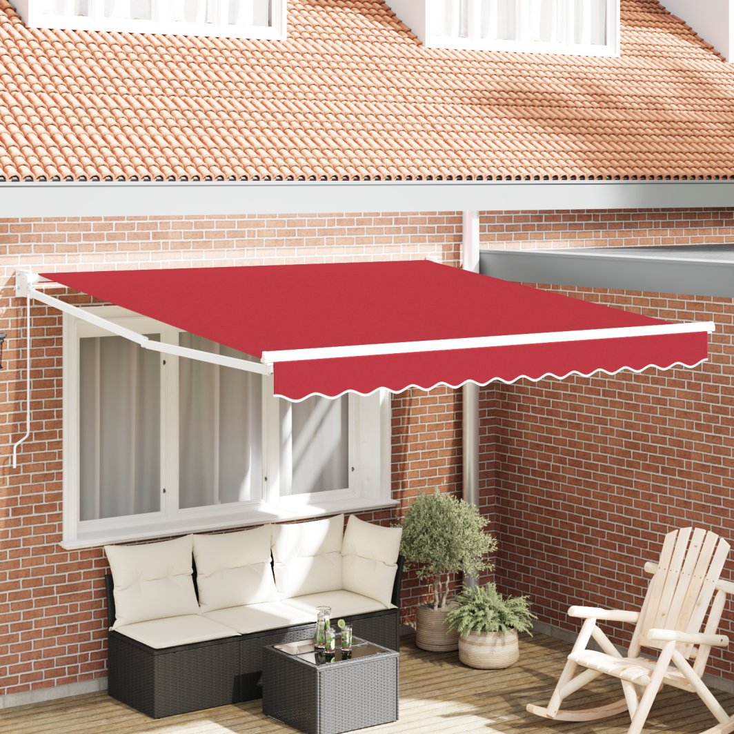 Markiza ręczna vidaXL Czerwona 350x250 cm, Materiał wymienny do markiz vidaXL dla ramy 3.5x2.5 m Czerwony 1