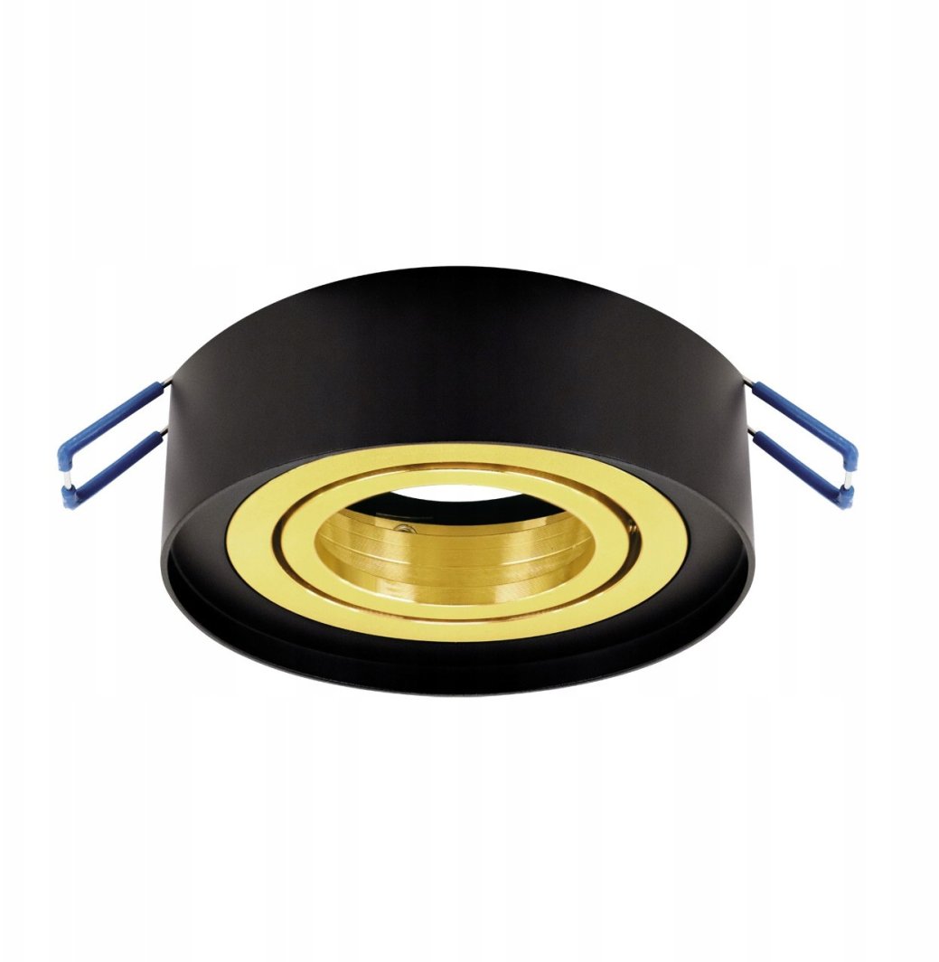 Ideus Odyn 04490 oczko lampa wpuszczana downlight 1x35W GU10 czarne/złote 1
