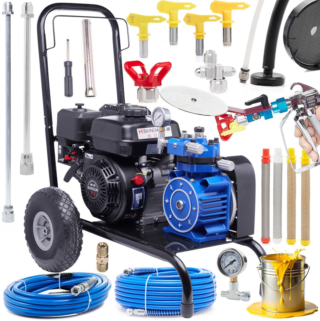 Agregat Malarski Wydajny Spalinowy 4800W 18L/min 4 Dysze Wąż 25m 5x Filtr Cleanshot 1