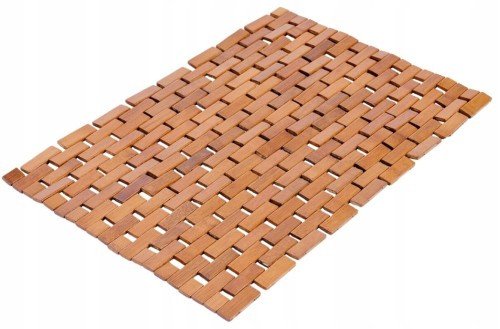 Mata antypoślizgowa bambusowa 42x60 cm do łazienki