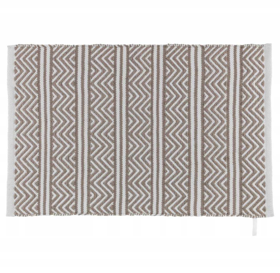 Dywanik łazienkowy SHAKI, poliester z recyklingu, wzór etniczny, WENKO
