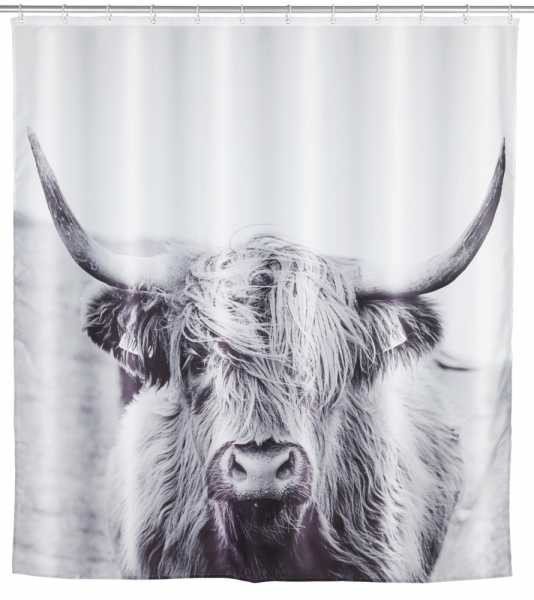 Zasłona prysznicowa YAK, 180 x 200 cm, poliestrowa, WENKO 1