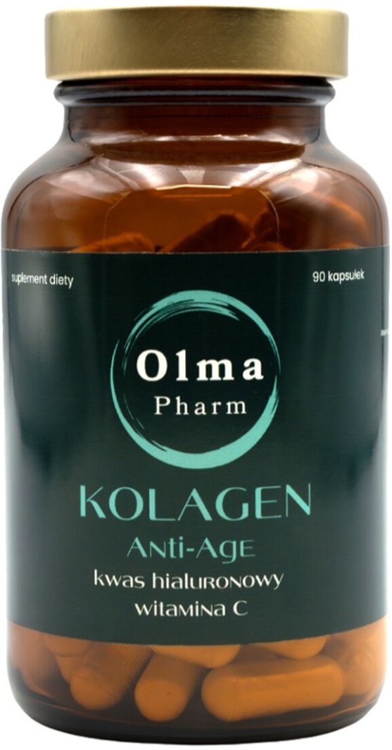 OLMA PHARM_Kolagen Anti Age Kwas Hialuronowy + Witamina C suplement diety 90 kapsułek 1