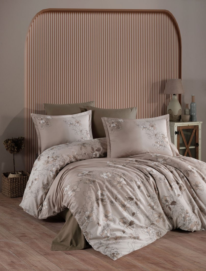 Satin bedding set CREYA RODISA, 200 x 220 cm, 2x50x70 cm, 2x70x70 cm, 100% cotton. 1