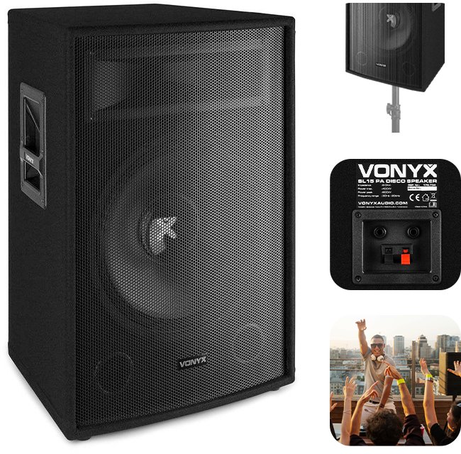 Kolumna pasywna 15'' 800W Vonyx SL15 one size 1