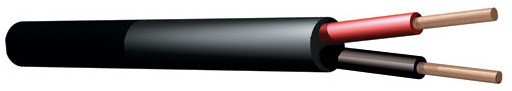 Przewód głośnikowy PD Connex 100V 2x 1,5mm 15A - Czarny - 1m one size 1