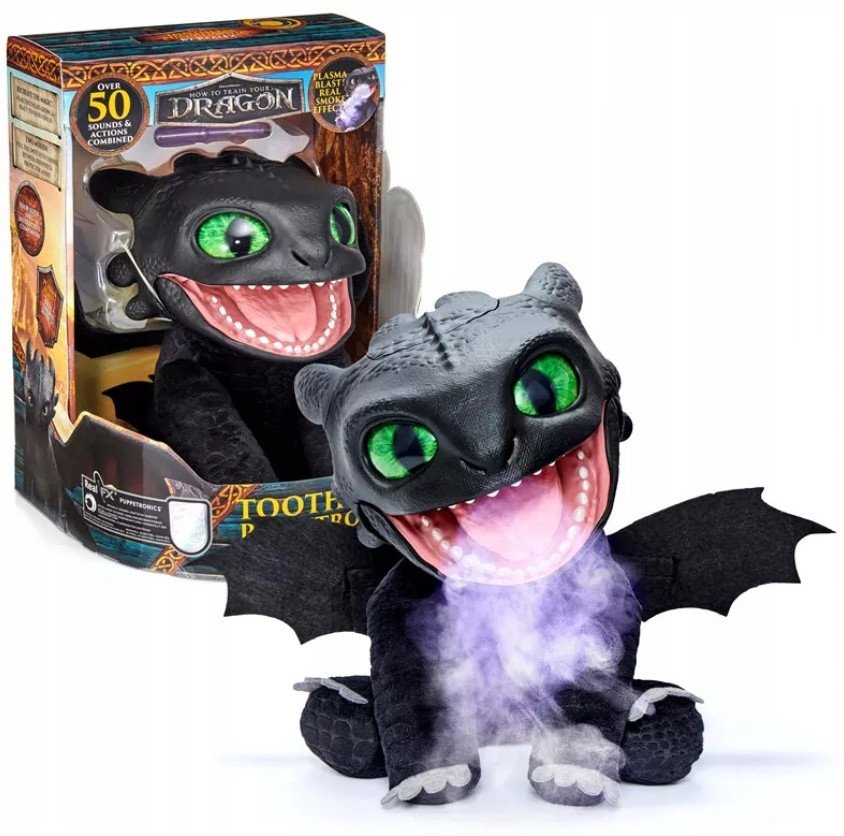HOW TO TRAIN YOUR DRAGON Real FX interactive puppet - Toothless 1