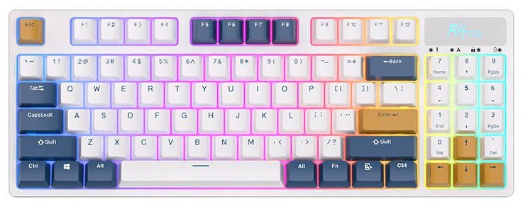 Bezprzewodowa klawiatura mechaniczna Royal Kludge RK89 RGB, Lemon switch (biała) Royal Kludge 1