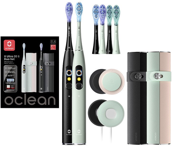 Szczoteczka Oclean X Ultra 20 S Duo Set Czarna/Zielona 1